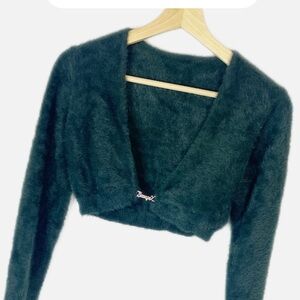Savage X Fenty Plush Cropped Cardigan, Shrug